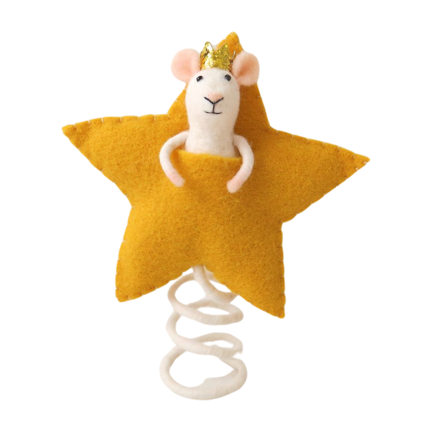Felt Mouse & Star Tree Topper