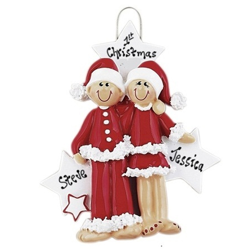 Personalised - Christmas Couple Tree Hanger
