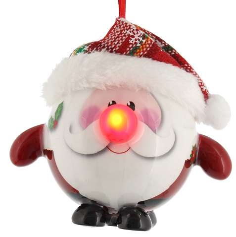 Scottish Santa with LED Nose