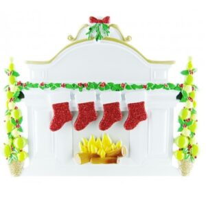 Personalised - 4 Stockings Standing Ornament
