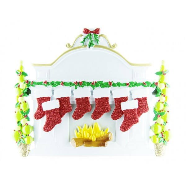 Personalised - 8 Stockings Standing Ornament
