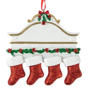 Personalised - 4 Large Stockings Tree Hanger