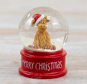 Highland Cow Mini Snow Globe