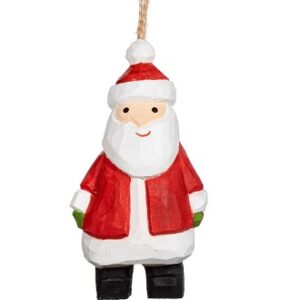 Carved Santa Claus Tree Hanger