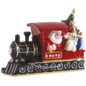 Santa Steam Train Trinket Box