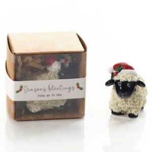 Festive Sheep with Gift Box