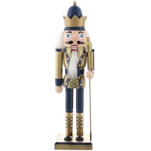 Traditional Wooden Nutcracker with Sceptre